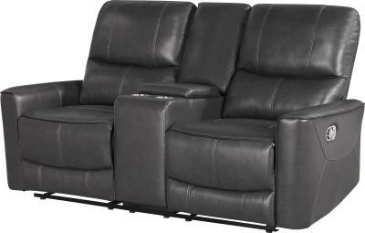 GLOBAL Reclining Loveseat Charcoal