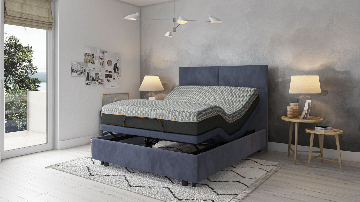 Copper Lux Hybrid - 12" Mattress With Copper Infused Contouring Memory Comfort Layer And Supportive Coil System