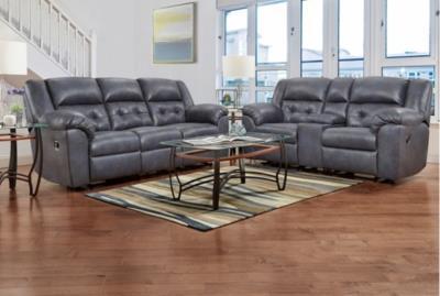 AFFORDABLE Telluride Reclining Loveseat Indigo
