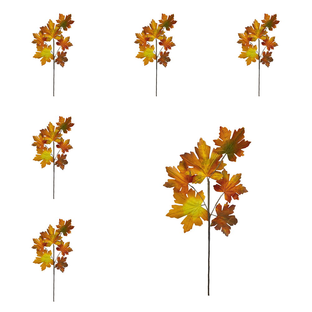 Paper Maple Leaf Spray, Botanicals Decor For Harvest Festival Fall Festival & Thanksgiving Table Decorations