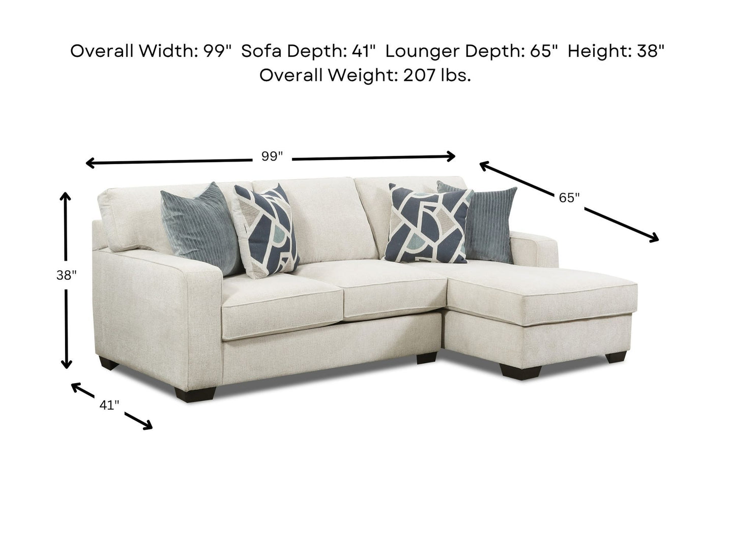 LENNOX 2PC SECTIONAL