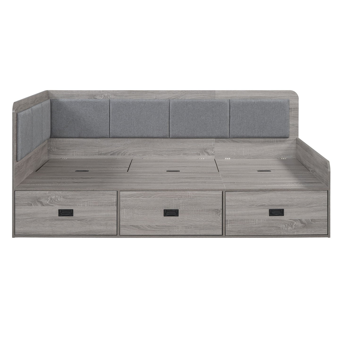 Daybed With 3 Drawers And 3 Storage Compartments