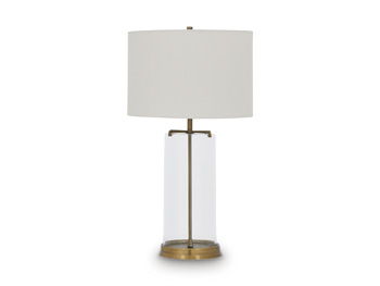 Gizeh - Glass Table Lamp - Clear / Gold Finish