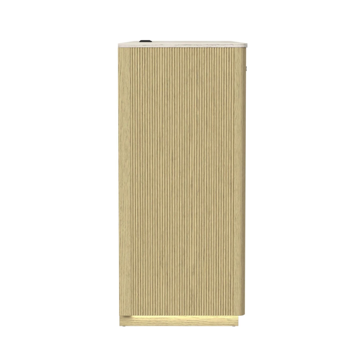 Cambrie - Buffet With LED And Power - Off-White And Natural