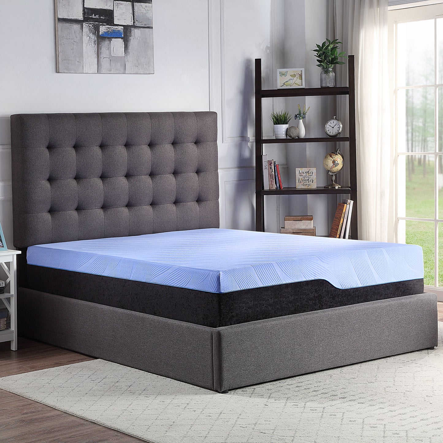 Refresh - 12" Hybrid Cooling Fast Responding Latex Foam And Coil Mattress