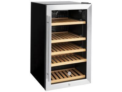 GE 109 Can/31 Bottle Wine and Beverage Center Stainless Steel