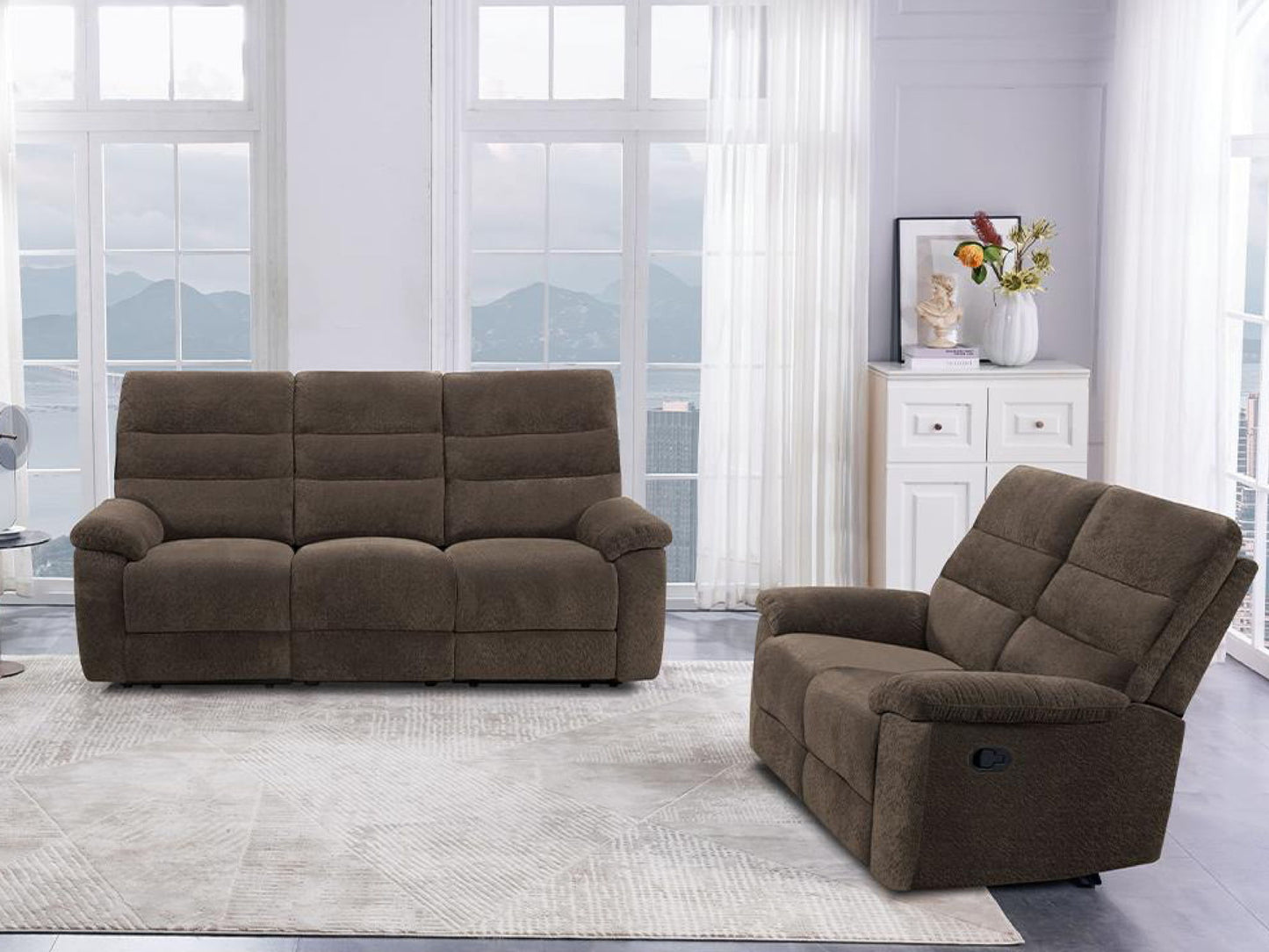 Manwah Manual Sofa Cozy - Mocha
