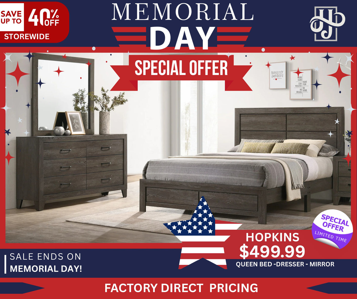 Hopkins Bedroom Set - Memorial Day Sale