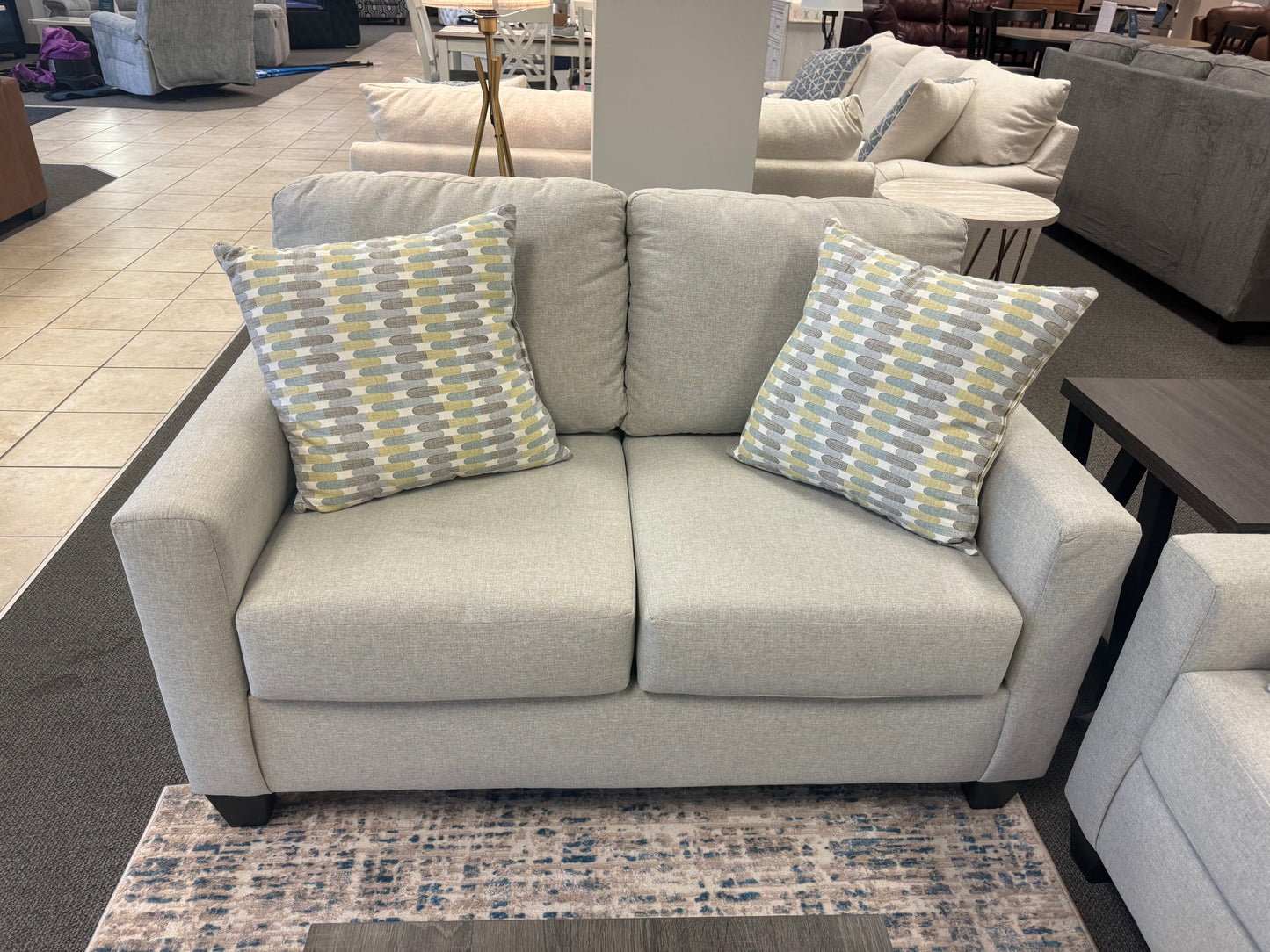 Light Grey Sofa & Loveseat