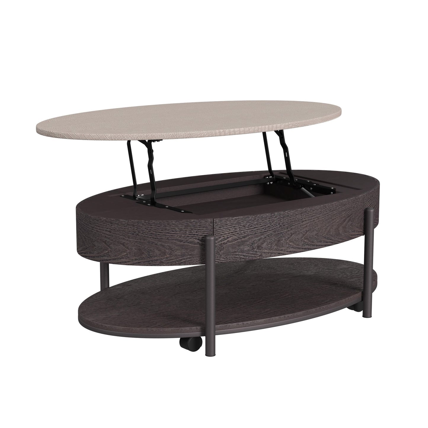 Nica - 2 Piece Occasional Table Set - White / Dark Espresso