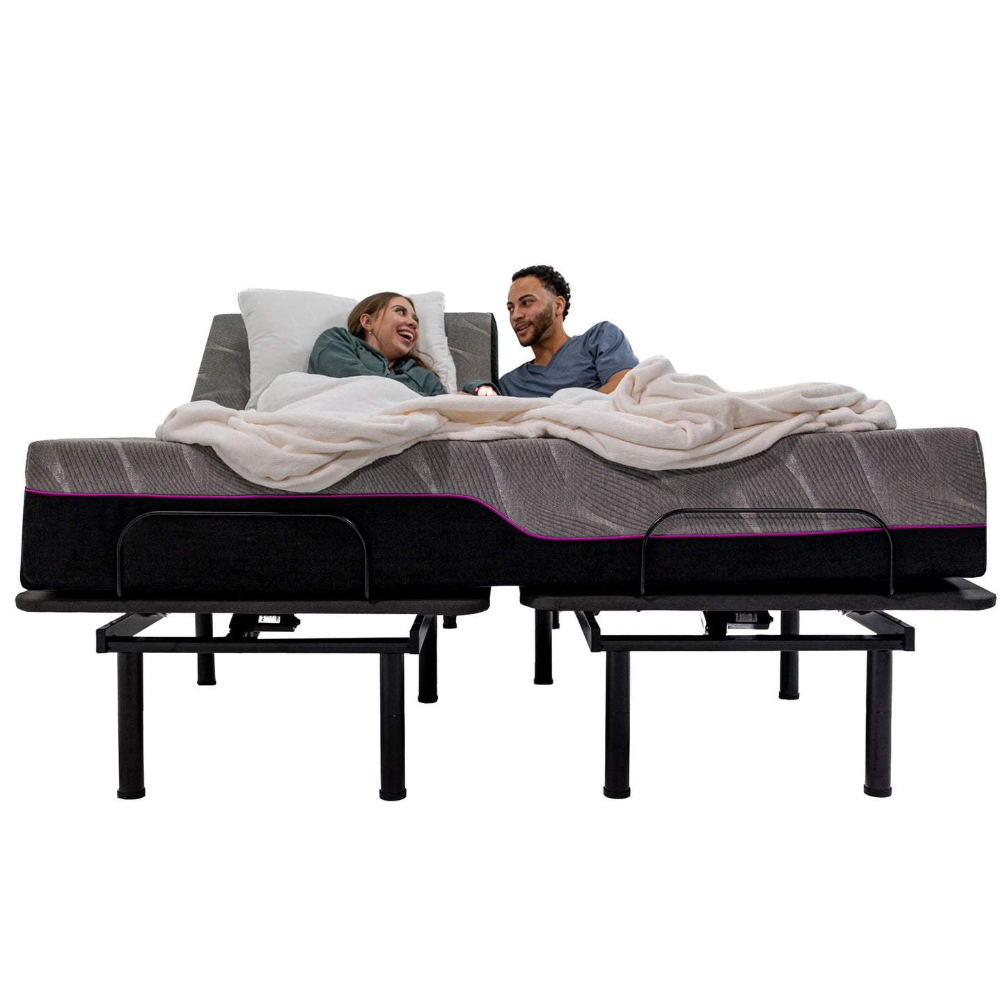 Renew - 11" King Size Flex Head Cooling Gelcare Memory Foam Mattress - Gray