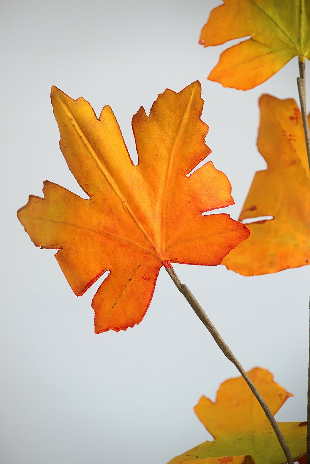 Paper Maple Leaf Spray, Botanicals Decor For Harvest Festival Fall Festival & Thanksgiving Table Decorations