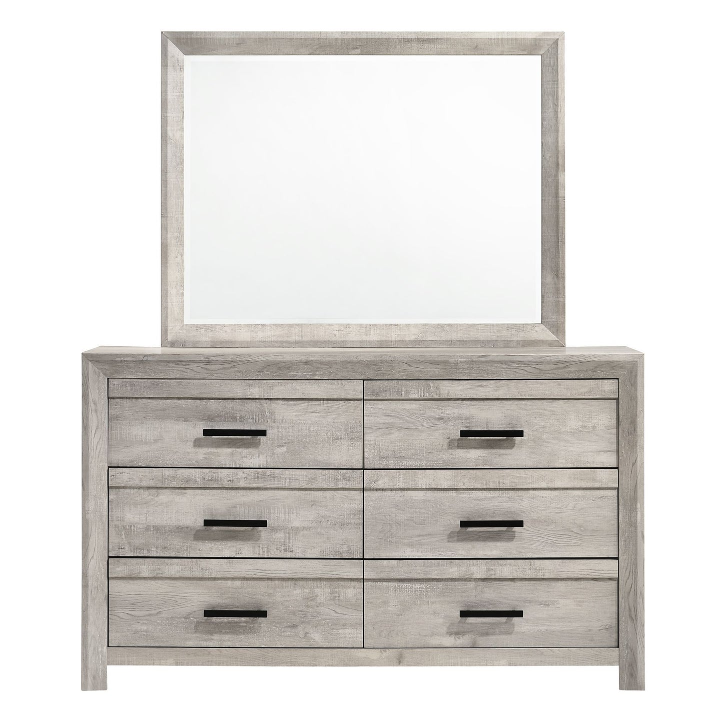 Ellen - Dresser & Mirror Set - White