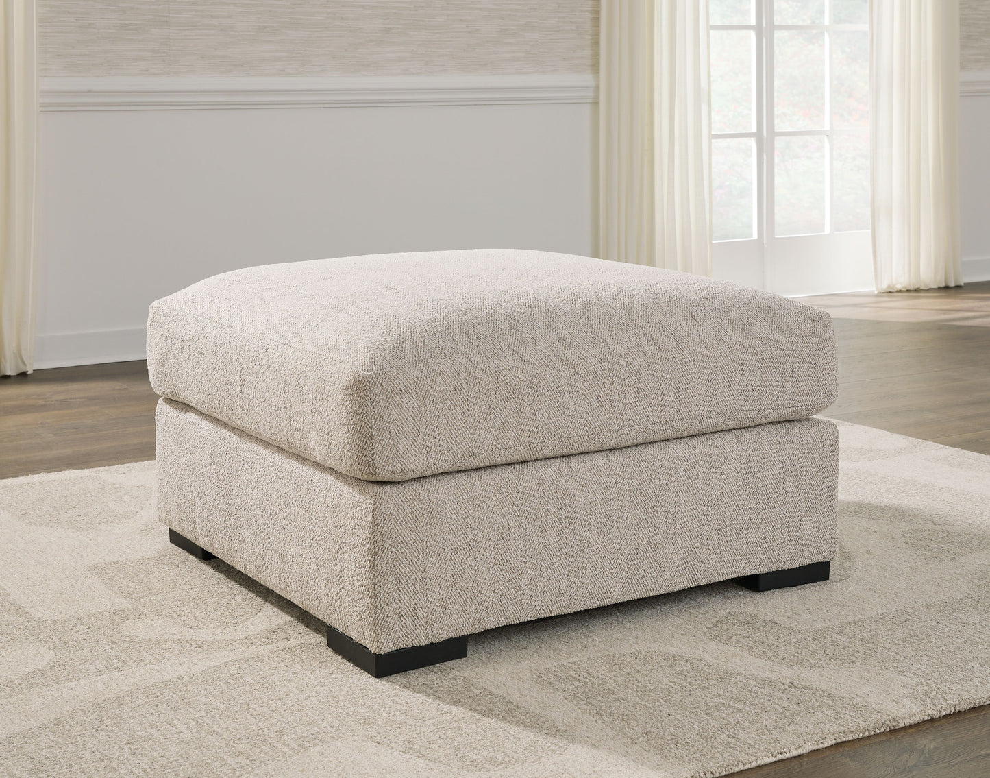 Ballyton - Oversized Accent Ottoman - Sand