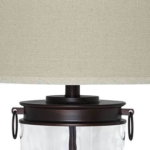 Tailynn - Glass Table Lamp - Clear / Bronze Finish