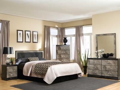 KITH Memphis King Headboard Panel Black Stone
