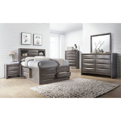 Emily - 5-Drawer Chest (Sturdy) - Gray