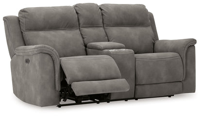 Next-Gen Durapella - Reclining Power Loveseat With Console