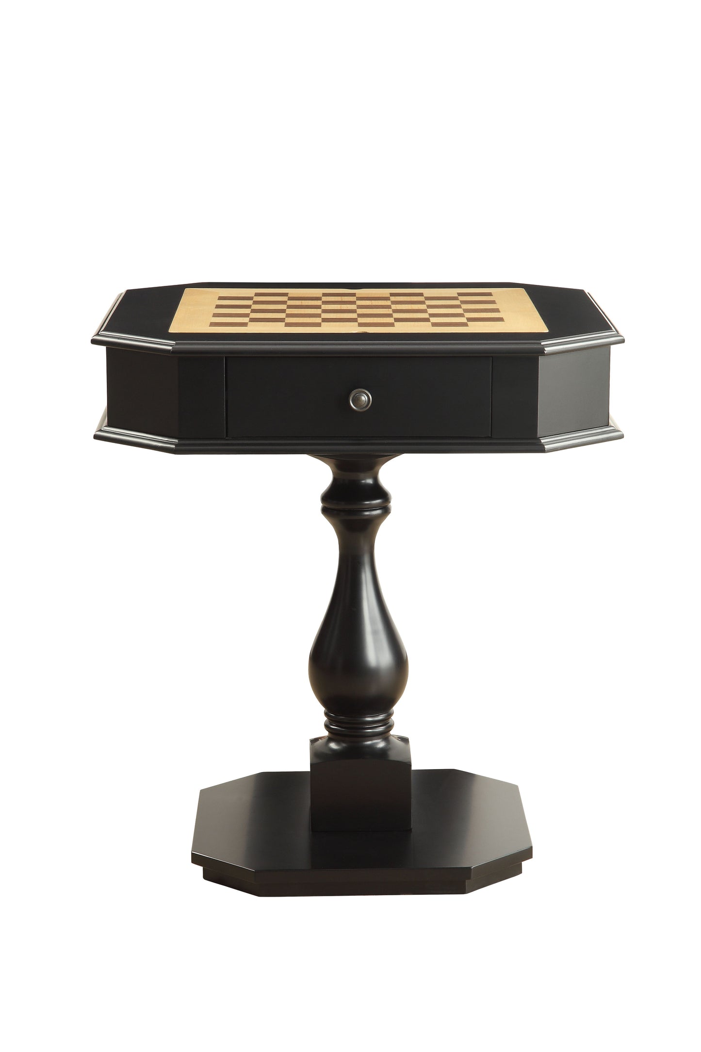 Bishop - Reversible Chess Checker Game Table With Game Tray (Chess Fingures Not Included)