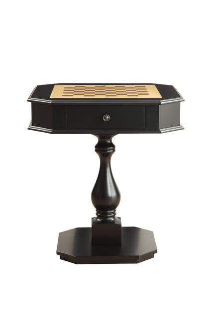 Bishop - Reversible Chess Checker Game Table With Game Tray (Chess Fingures Not Included)