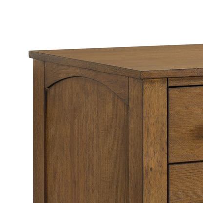 Portico - File Cabinet - Brown Oak