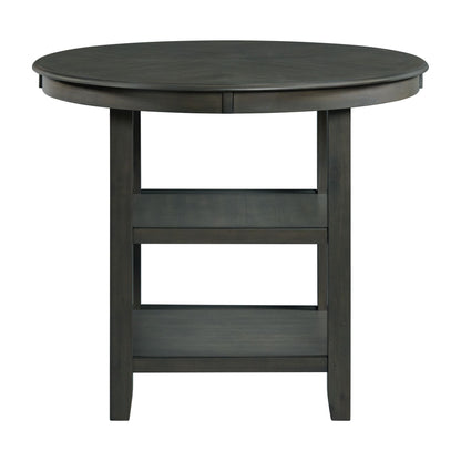 Amherst - Counter Table With Wood Leg - Gray Finish