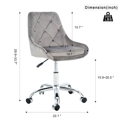 Adjustable And Space-Saving Chair With Golden Electroplated Legs
