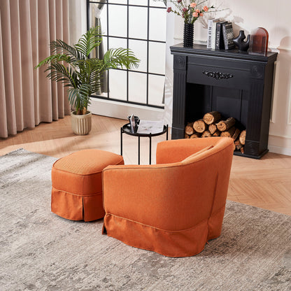 Swivel Accent Chairs Armchair For Living Room, Round Barrel Chairs