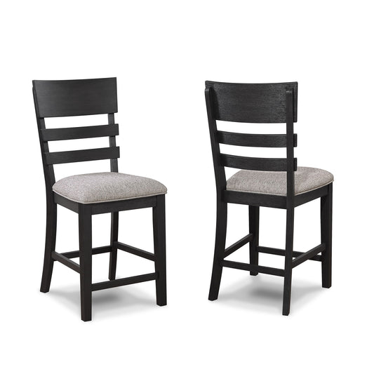 Guthrie - Counter Height Chair (Set of 2) - Charcoal & Gray