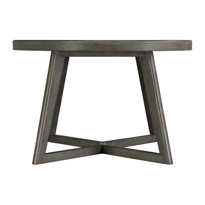 Cross - Round Dining Table - Dark Gray
