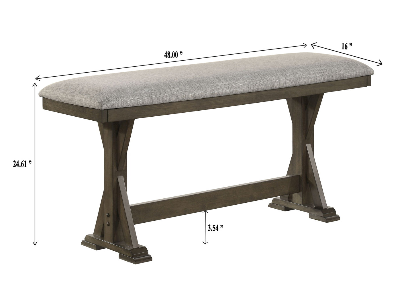 Lloyd - Counter Height Bench - Brown
