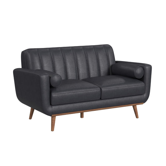Horizon - Loveseat With Wood Front 2 Pillows