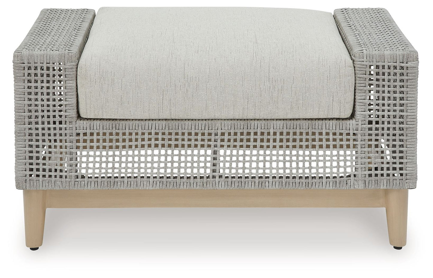 Seton Creek - Ottoman With Cushion - Gray
