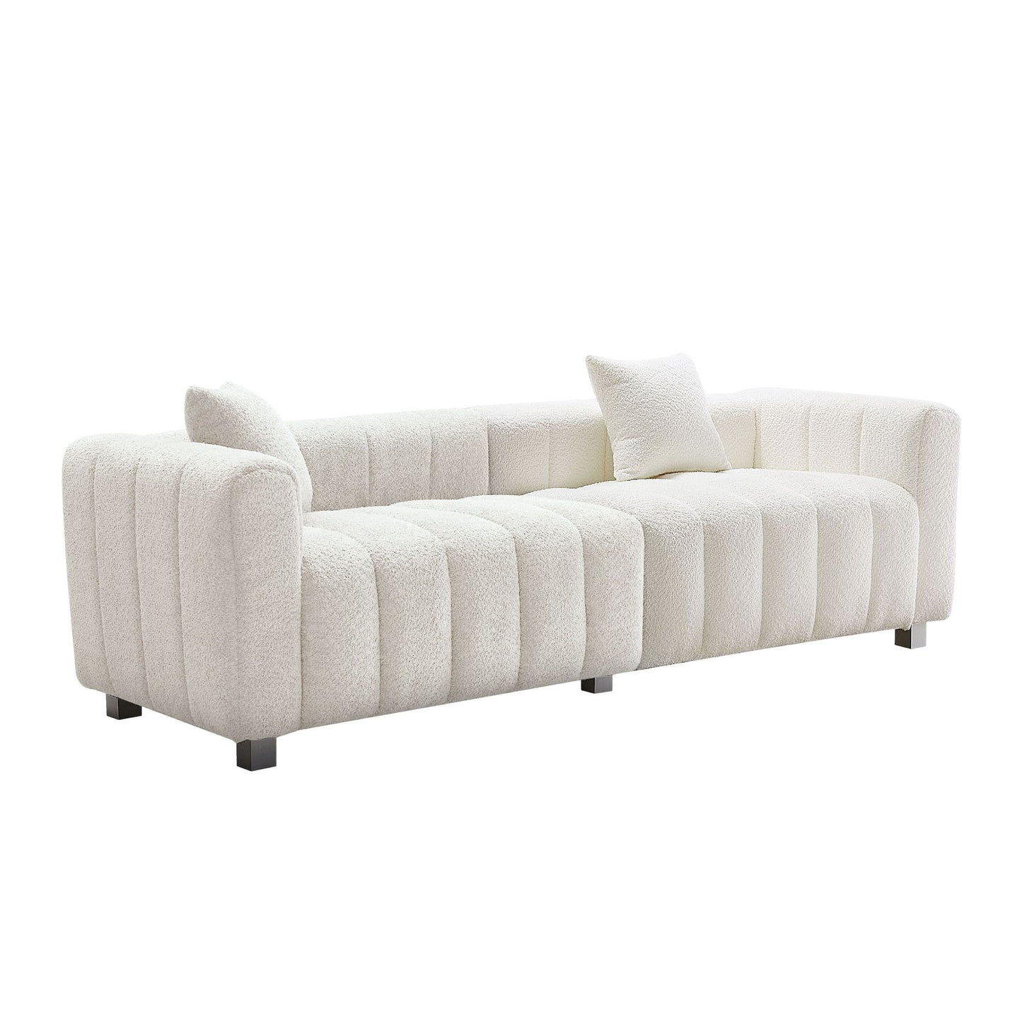 Modern 3 Seater Sofa With 2 Pillows