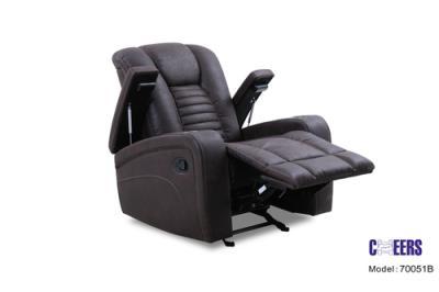 MANWAH Glider Recliner Brown Vinyl