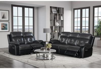 GLOBAL Reclining Loveseat Grey