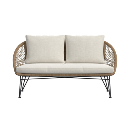 Grace - 4 Piece Outdoor Seating Set - Beige / Natural