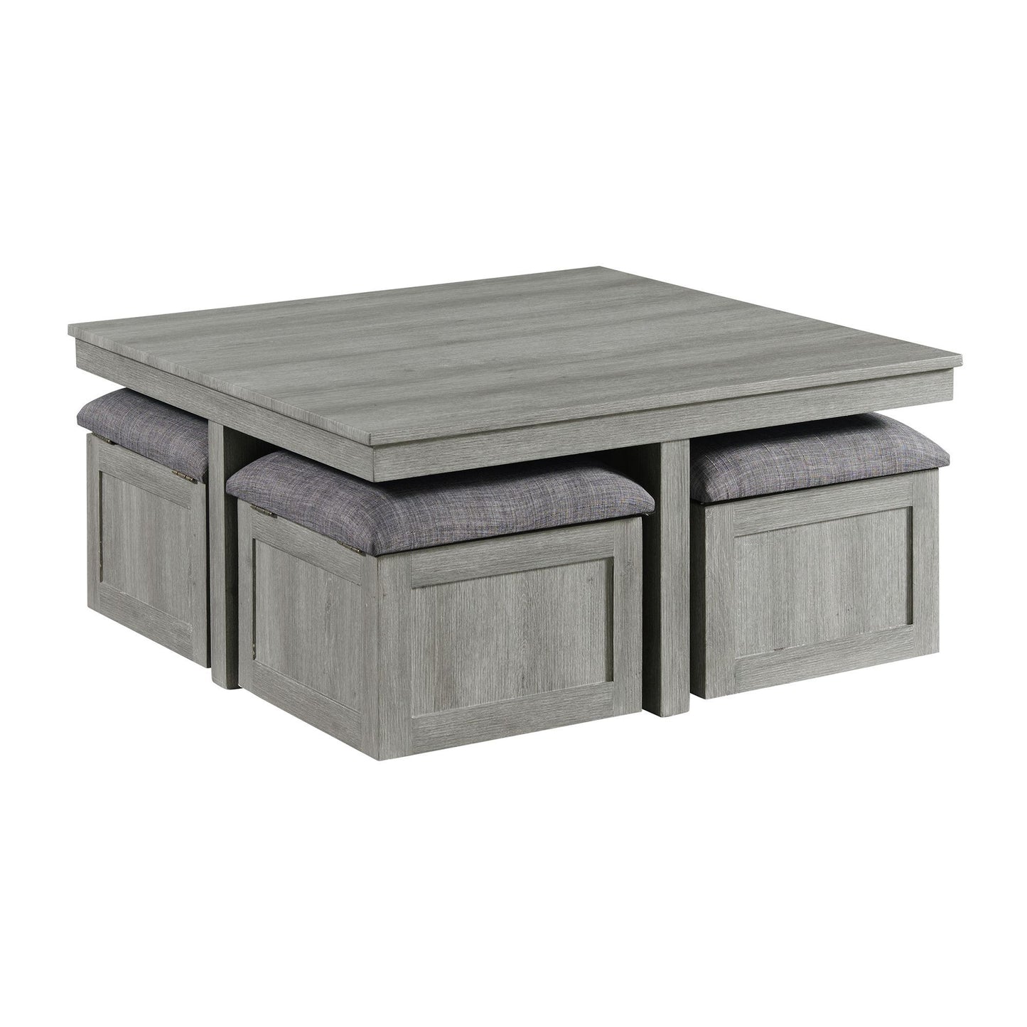 Uster - 2 Piece Occasional Set (Coffee Table And End Table) - Light Gray