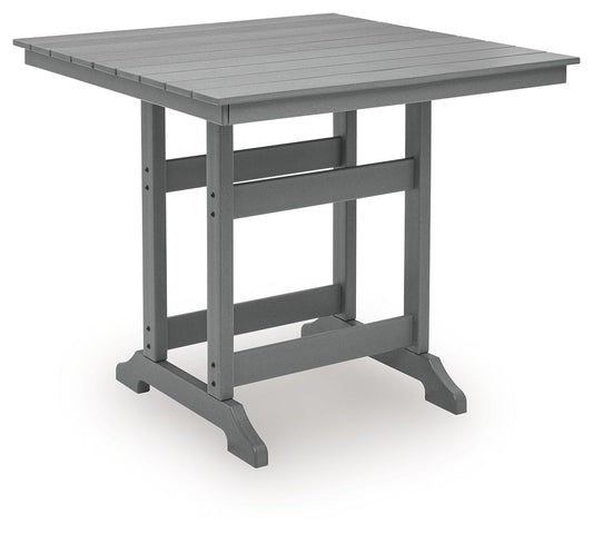Sanctuary Beach - Square Counter Table With Umbrella Option - Dark Gray