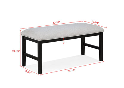 Sebastian - Bench - Black / Gray