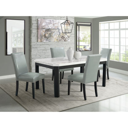 Francesca - 5 Piece Rectangular Dining Set (Table & Four Chairs) - Gray