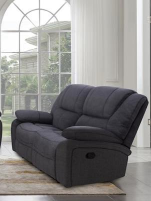 MANWAH London Dual Reclining Sofa Charcoal