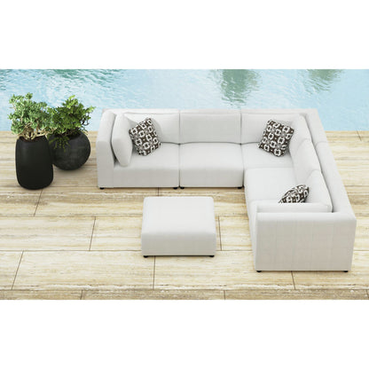 Zandara - 5 Piece Modular Set Sectional With Ottoman - Beige