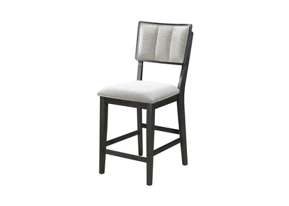 Cline - Counter Height Chair (Set of 2) - Charcoal / Gray