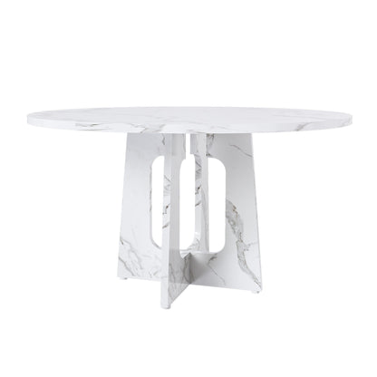 Round Dining Table For 4 - White