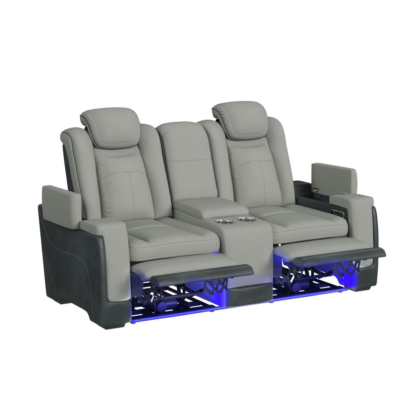 Lantana - Power Motion Loveseat With Power Headrest, LED, And Console