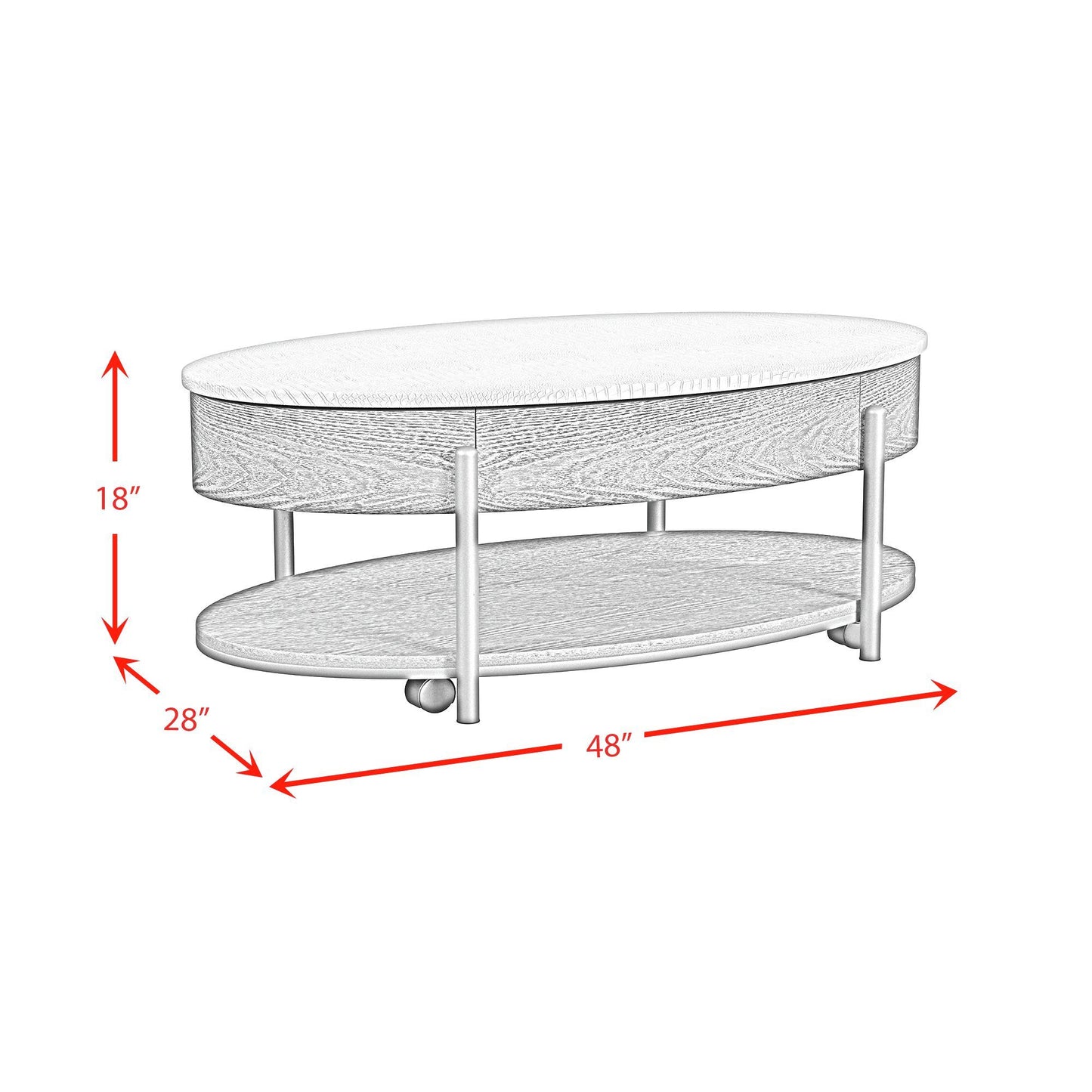 Nica - 2 Piece Occasional Table Set - White / Dark Espresso