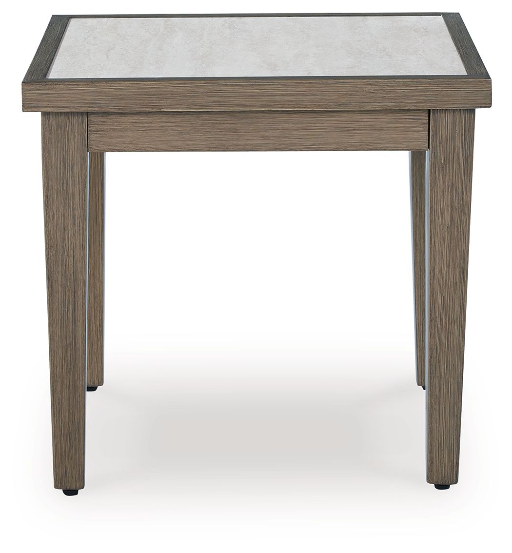 Rainier Ranch - Square End Table - Brown / Beige