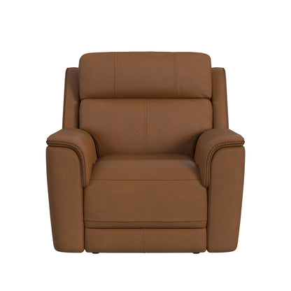 Mustang - Power Motion Recliner With Power Headrest And Lumbar - Butternut