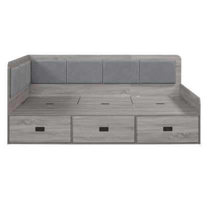 Daybed With 3 Drawers And 3 Storage Compartments